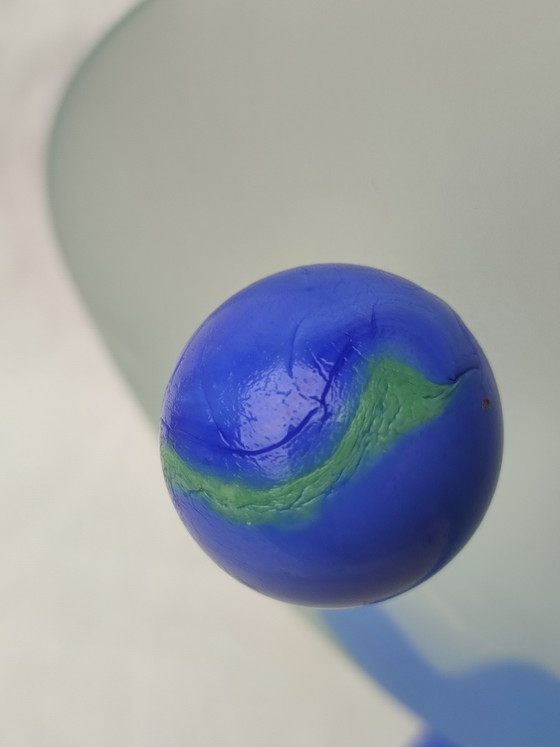 Image 1 of Ciotola in vetro di design del 1997 su piedini a sfera di A Loy