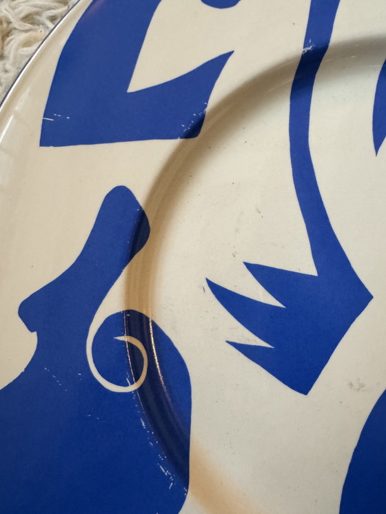 Image 1 of Fauvistisch keramisch bord van St. Clement.