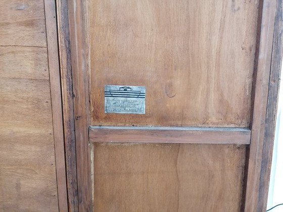 Image 1 of Buffet à miroir en noyer italien Guglielmo Ulrich, Mid Century Modern, années 1940