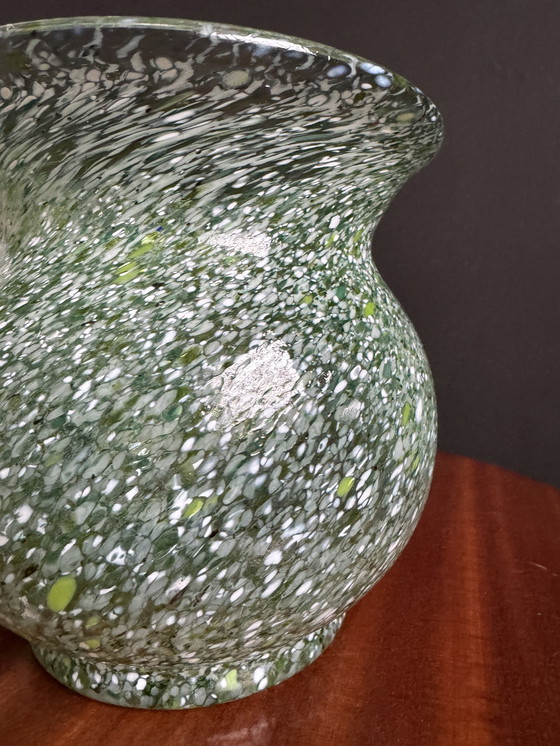 Image 1 of Antique Murano glass ball vase