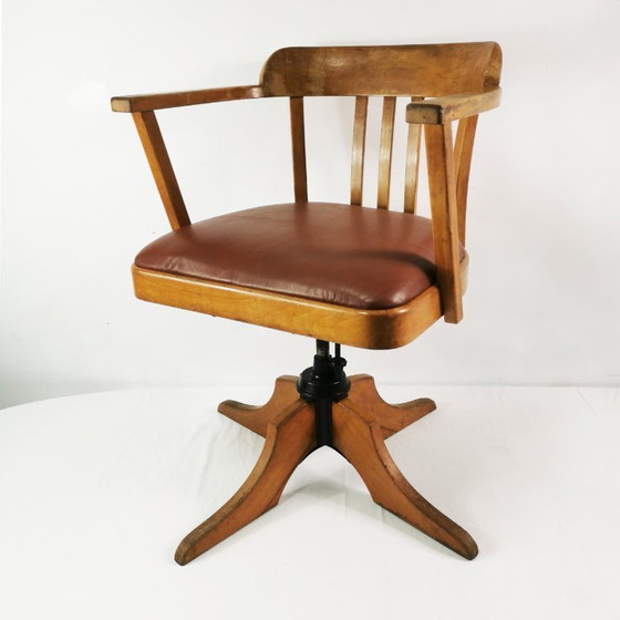 Image 1 of Art Deco bureaustoel, Ehapa, Denemarken, jaren 1930