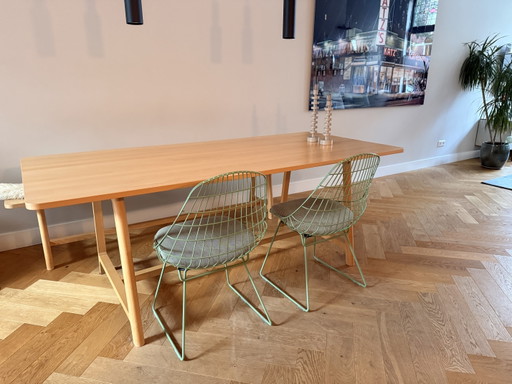 Pastoe dining room chairs 2x – stoelen fauteuils, Metal, Textile
