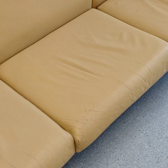 Divano vintage a 3 posti L. Olsen En Søn Møbelfabrik – Divani 3 posti, Leather, Wood (photo 11 of 11)