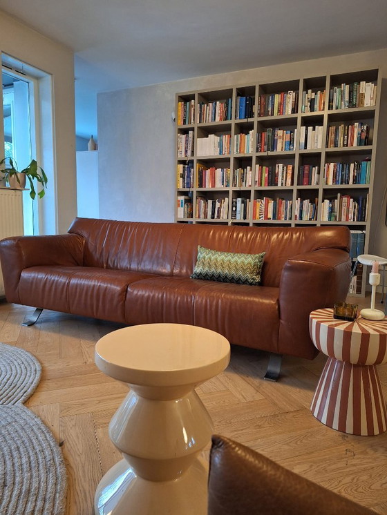 Image 1 of Labelbank Santiago Gerard van den Berg 3-Sitzer aus cognacfarbenem Leder