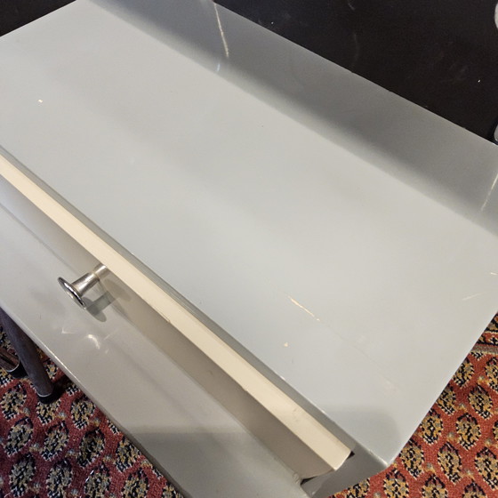 Image 1 of Vintage (1950s) Blue Auping Bedroom Set (Wim Rietveld) Mid Century Bedroom Set