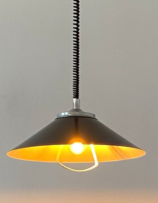 Suspension réglable vintage — Noir, crème et argent