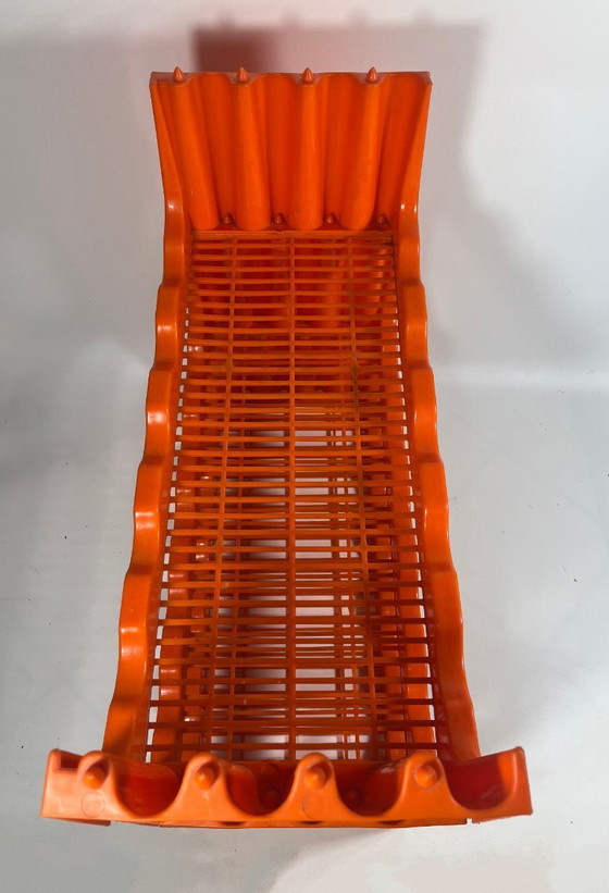 Image 1 of Zeldzaam flessenrek uit het ruimtetijdperk van Witzmann - designklassieker uit de jaren 60/70 Mid Century