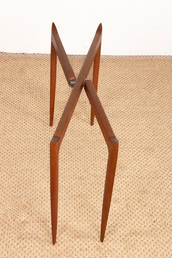 Image 1 of Coffee table, folding, Danish teak, model 4508 by Engholm and Willumsen for Fritz Hansen, 1960s.