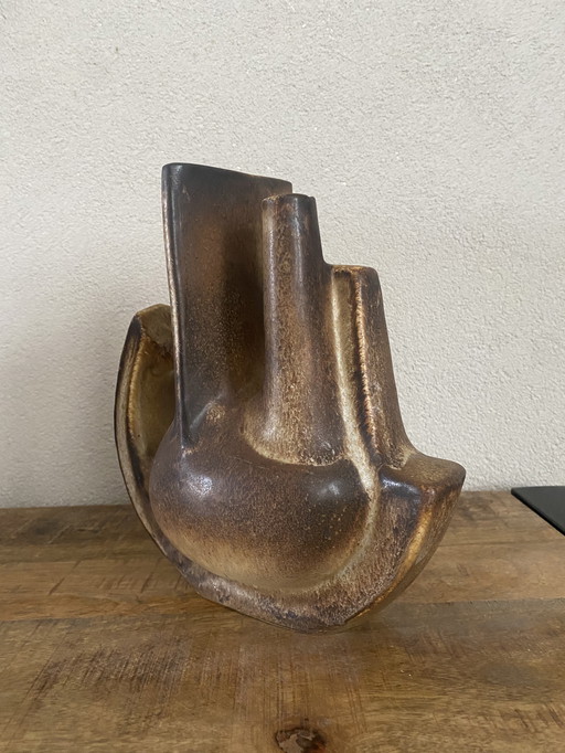 Rare sculptural vase Matt Camps for Lore Beesel 1970s