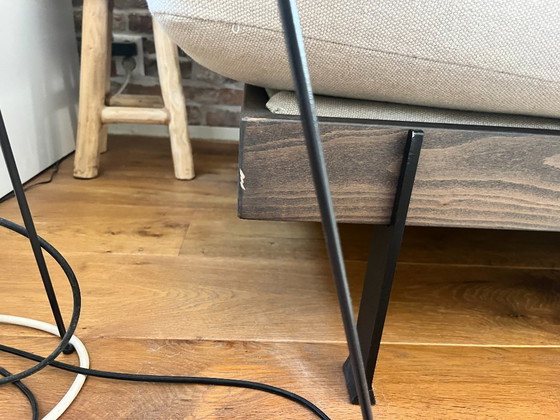 Image 1 of Sofá L'Authentique Ciel - Lino beige/piedra, madera de nogal