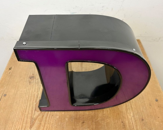 Image 1 of Vintage Illuminated Letter D, 1980s