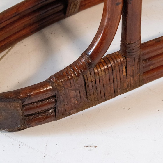 Image 1 of 1 sillón curvo de bambú italiano moderno de la década de 1960