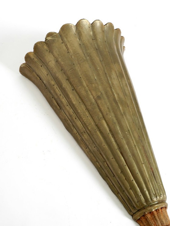 Two Large, Rare 1950s Wall Lamps Made of Wood With Aluminum Cladding – Wall lights (photo 10 of 20)