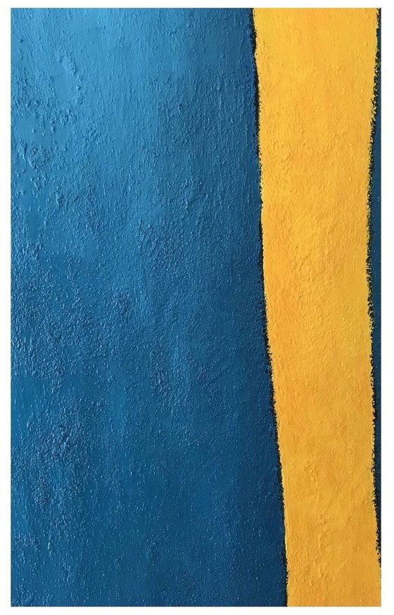 Image 1 of Olieverf op spieraam, Formaat 92x65cm