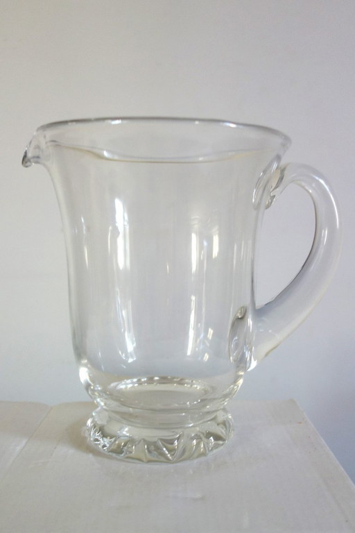 Daum decanter or water pitcher, Kim model, mid-20th century