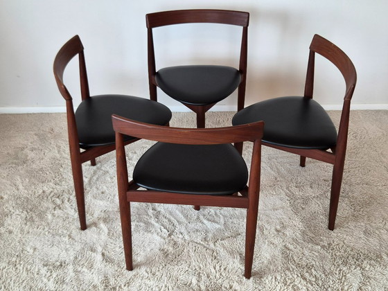 Roundette Teak Extendable Dining Set by Hans Olsen for Frem Røjle, Denmark 1960s – Wood, Skai (photo 23 of 29)