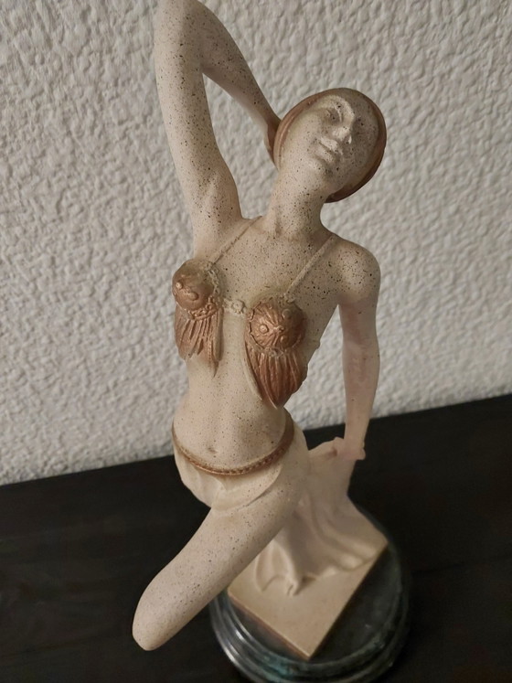 Splendida statuetta di ballerina stile Art Déco. Stile A Santini – Oggetti decorativi (photo 2 of 5)