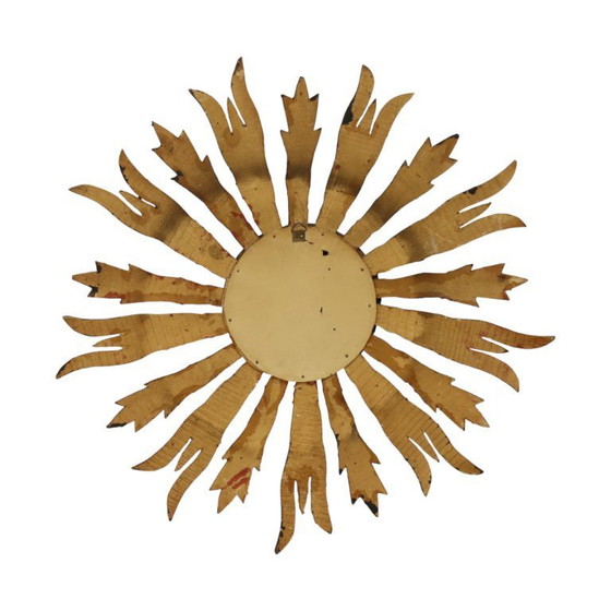 Image 1 of Wooden Sun Mirror Sunburst 70cm