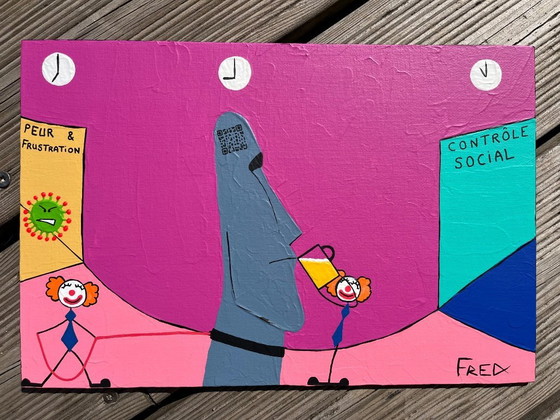 Image 1 of Acrylic on canvas board. Format 24x30cm.