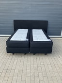 Schwarzes Auping Boxspring 160x200 inkl. Auping Cresto Matratzen in Top Zustand!