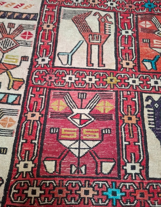 Image 1 of Handgeknoopt zijden Azerbeidzjaans tapijt 95x150 – gekocht in Abu Dhabi