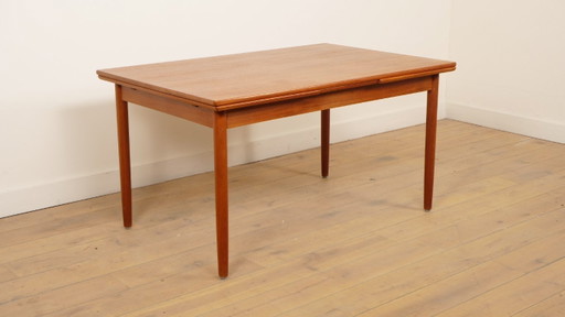 Vintage dining table | teak | Extendable | 140 cm