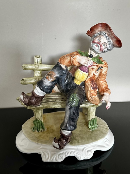 Capodimonte vintage porcelain statue