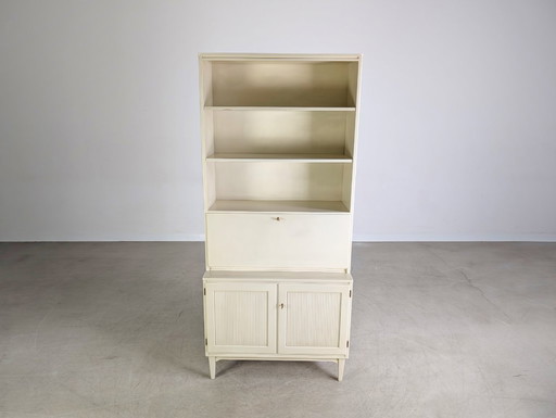 Secrétaire vintage Svante Skogh bibliothèque armoire shabby Midcentury