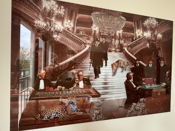 Image 1 of Pittura su vetro Art Déco GANGSTER