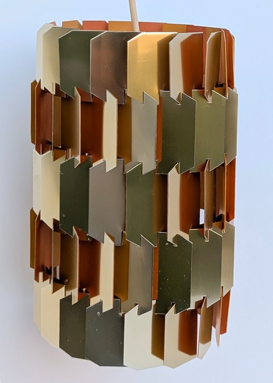 Image 1 of Lampada a sospensione Facet di Louis Weisdorf in ottone - Lyfa Danimarca, anni '60