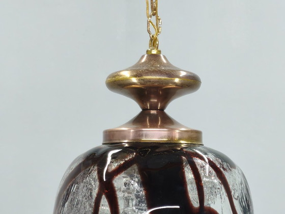 Image 1 of Een paar hanglampen van Murano-glas, Italië, jaren 1960.