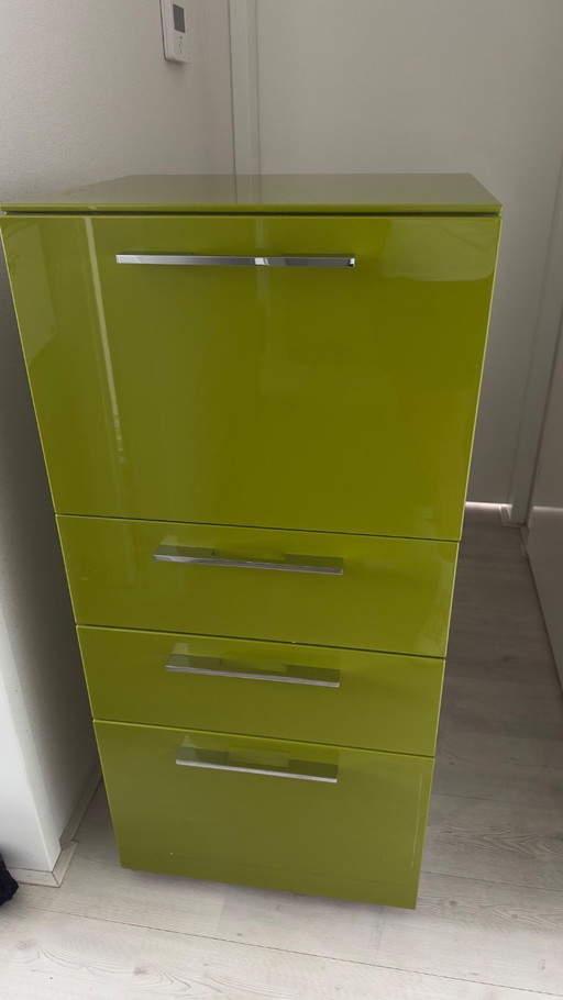 Hulsta cabinet olive green