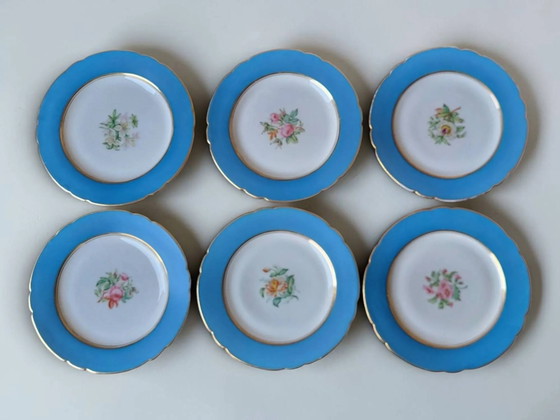 6 dessert plates in porcelain Old Paris 19th century – Crockery, Vintage (photo 10 of 28)