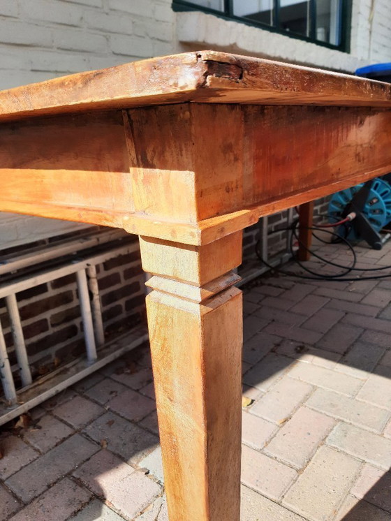 Image 1 of Antique Walnut Farmhouse Dining Table