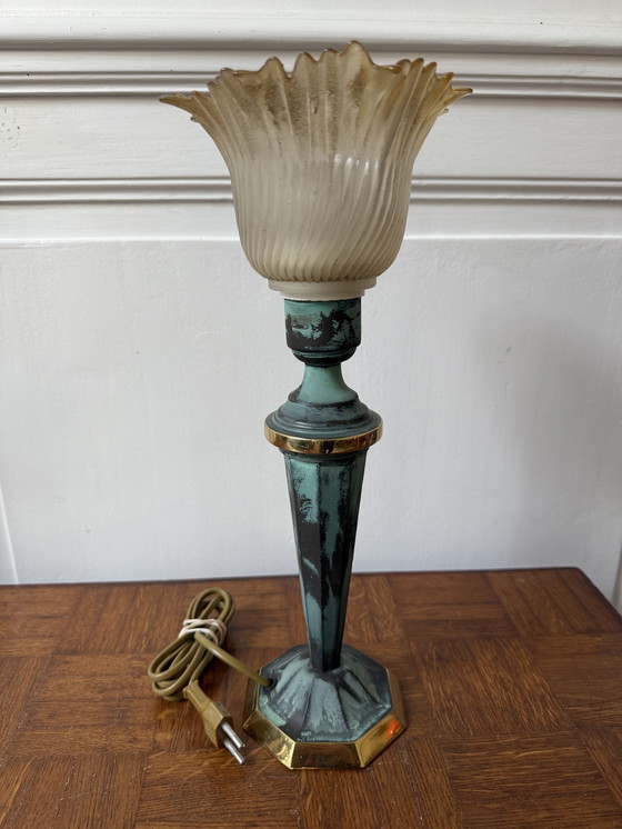 Image 1 of Art Deco Tulip Lamp