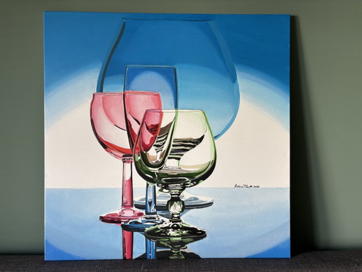 Stillleben mit Glas