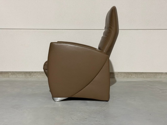 Jori Vinci Adjustable recliner chair - as good as new, Leather, Metal, Brown, Modern (photo 5 of 11)