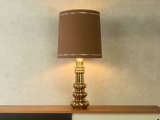 Lampe de table en verre des années 1970