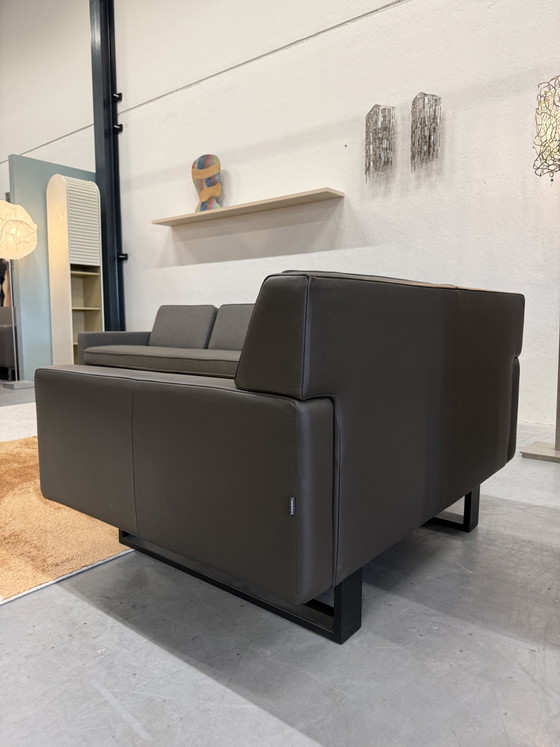 Gelderland 7850 Loveseat Brown Leather – Benches (photo 4 of 6)