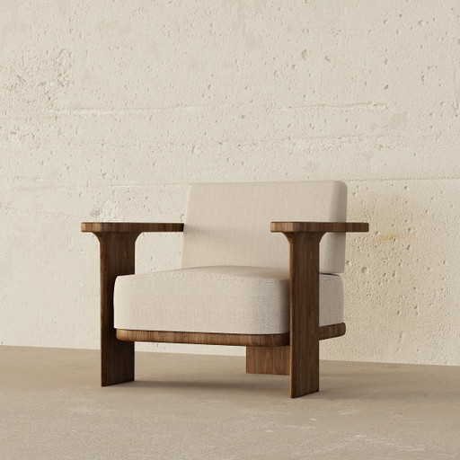 Lisbon Fauteuil – Textile, Wood (photo 2 of 5)