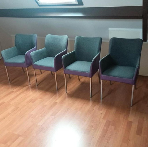 4 purple gray chairs Spargo Duo