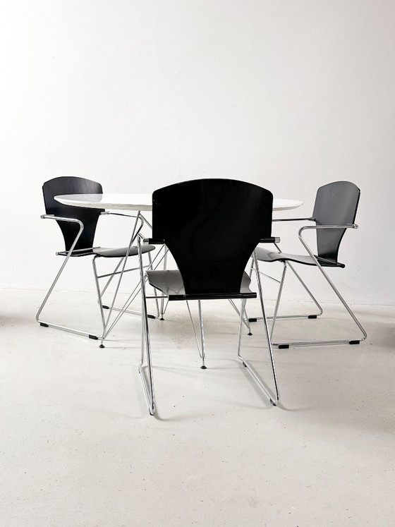 Image 1 of White Round DSR Dinner Table