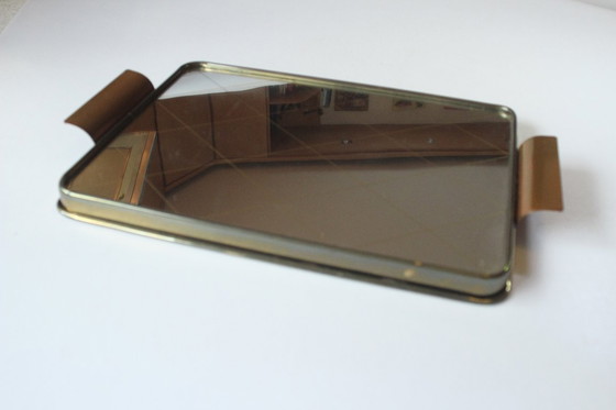 Image 1 of Spiegeltablett - elegantes Serviertablett aus den 1950ern