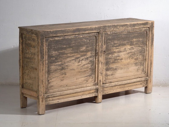 Antique sideboard in pine wood - China, circa 1950 – Sideboard cabinet, Iron (photo 8 of 40)