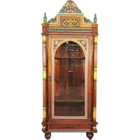 Image 1 of Vintage carved wooden closet