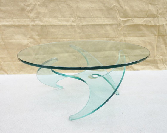 Tavolino da caffè con elica in vetro – Ronald Schmitt, Tavolini da caffè, Glass (photo 5 of 7)