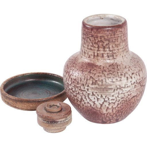 Set vintage vazen van Bauke Mobach voor Mobach, 1950