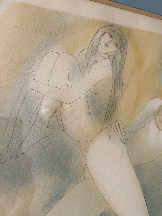 Image 1 of Lithografie van Jean Baptiste Valadié, drukproef van de kunstenaar