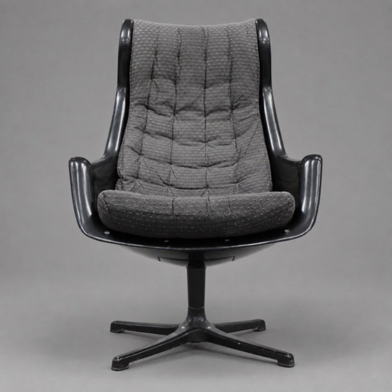 Vintage DUX Galaxy Armchair by Alf Svensson & Yngvar Sandström, Sweden – Metal, Textile (photo 2 of 5)