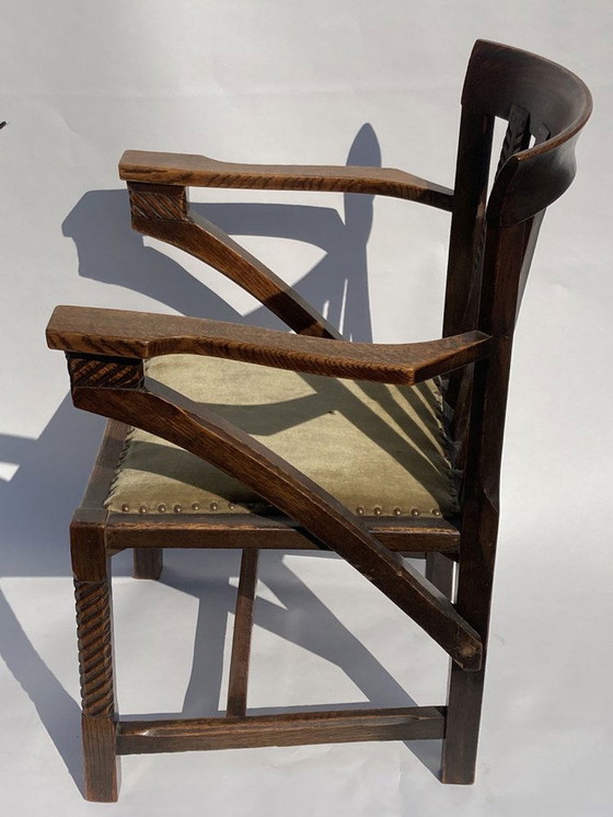 Image 1 of British Arts And Crafts Or Art Deco Chair